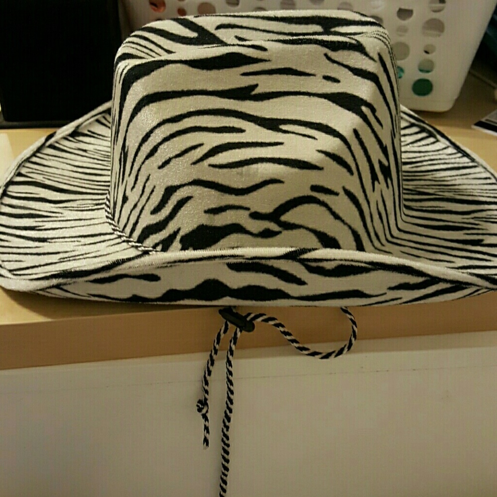 Zebra western hat